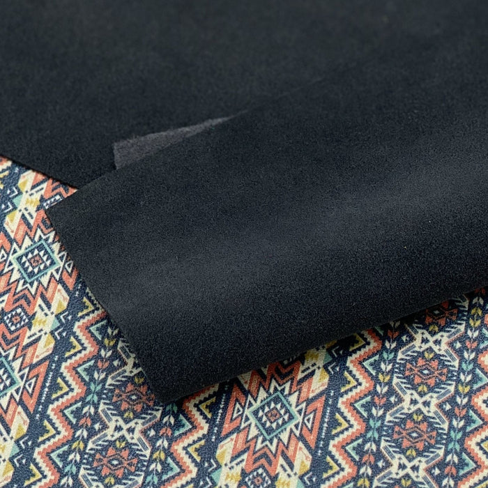 Dark Gray Italian Suede Leather Panels