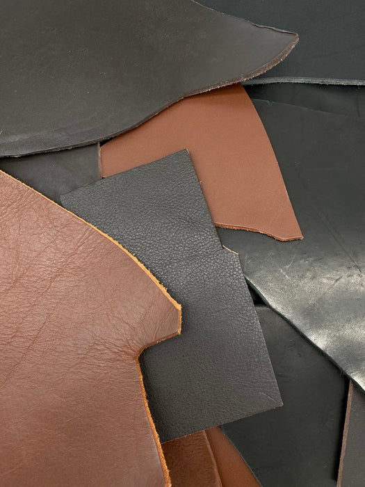 Heavy Weight Veg Tan Leather Scrap - 5lbs