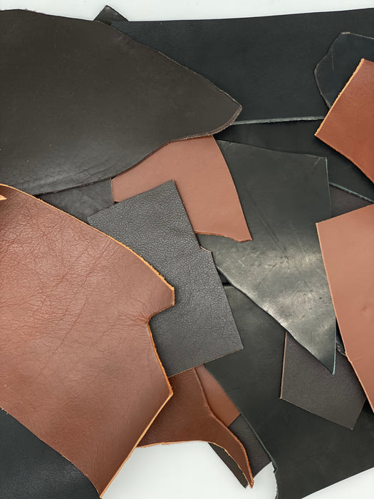 Heavy Weight Veg Tan Leather Scrap - 5lbs