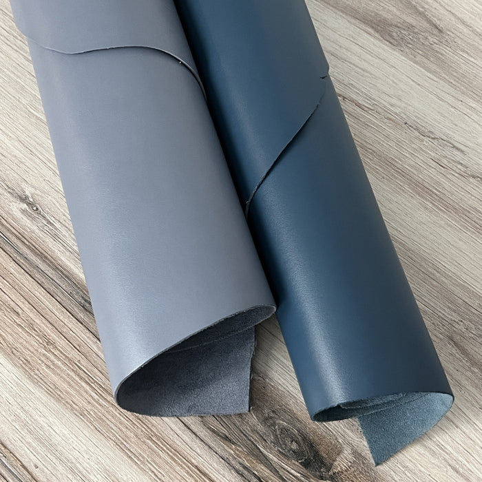 Blue Cowhide Leather Sides