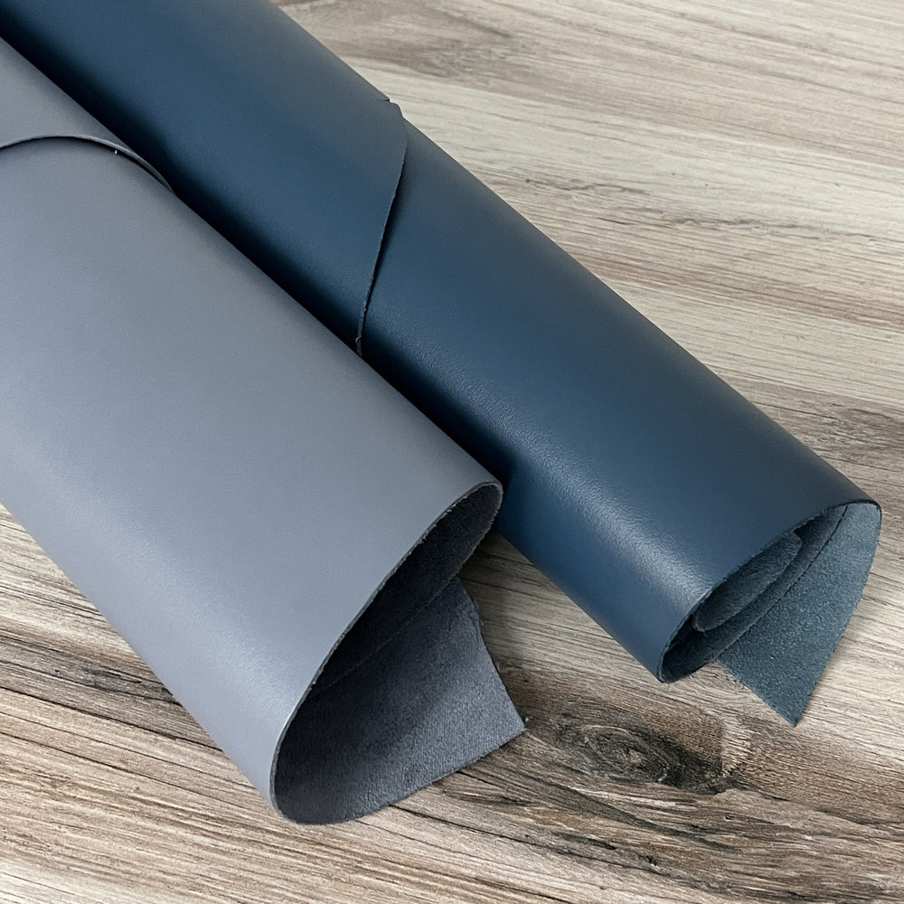 Blue Cowhide Leather Sides