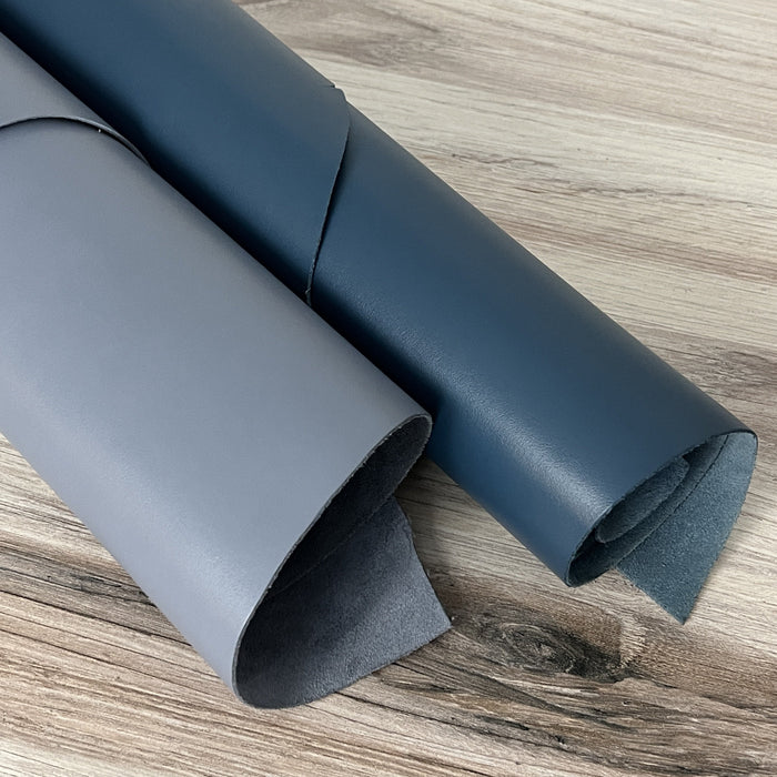 Blue Cowhide Leather Sides