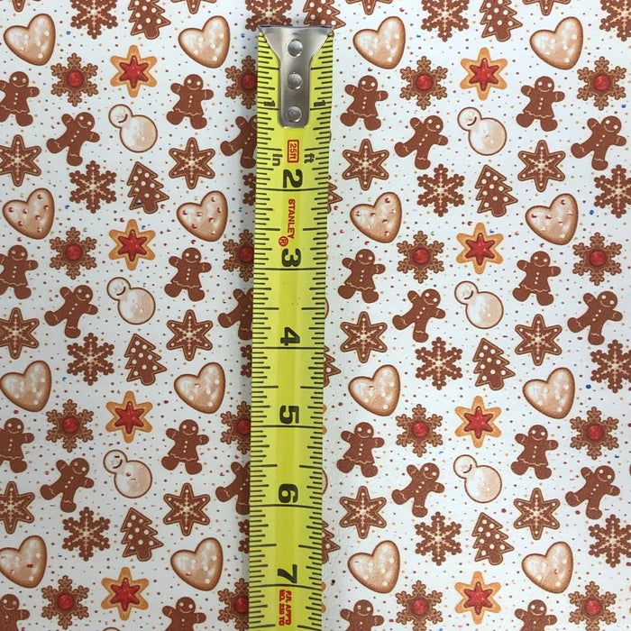 Holiday Cookies Marine Vinyl Faux Leather