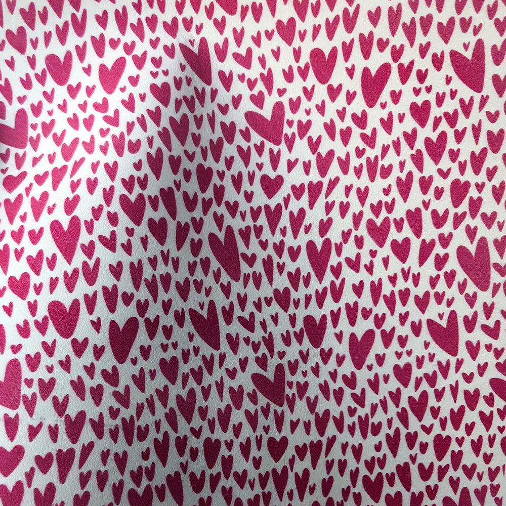It's Raining Love - Heart Printed Leather