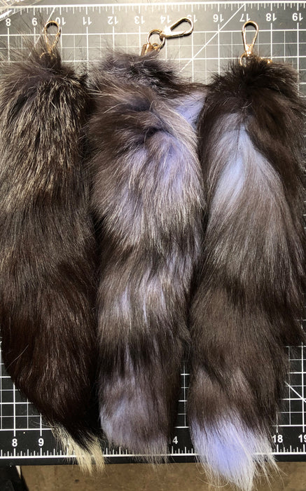 Fox Tail - Black & Silver