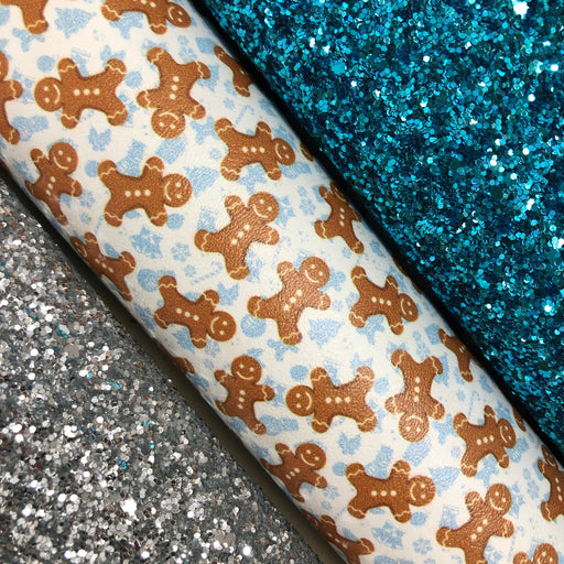 Gingerbread Cookie Marine Vinyl Faux Leather