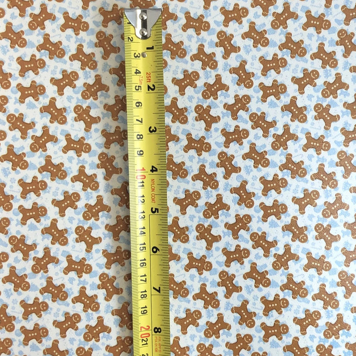 Gingerbread Cookie Marine Vinyl Faux Leather