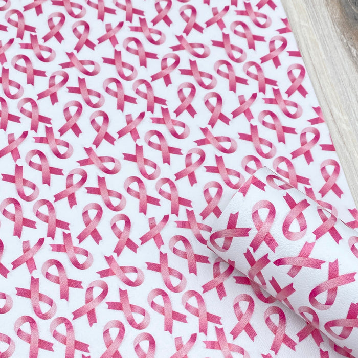 Pink Ribbon - Printed Marine Vinyl