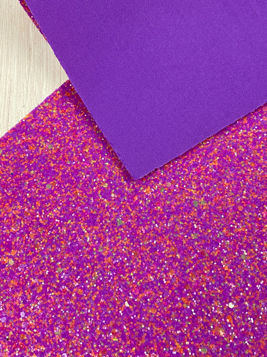 Purple Glitter Fabric Sheet