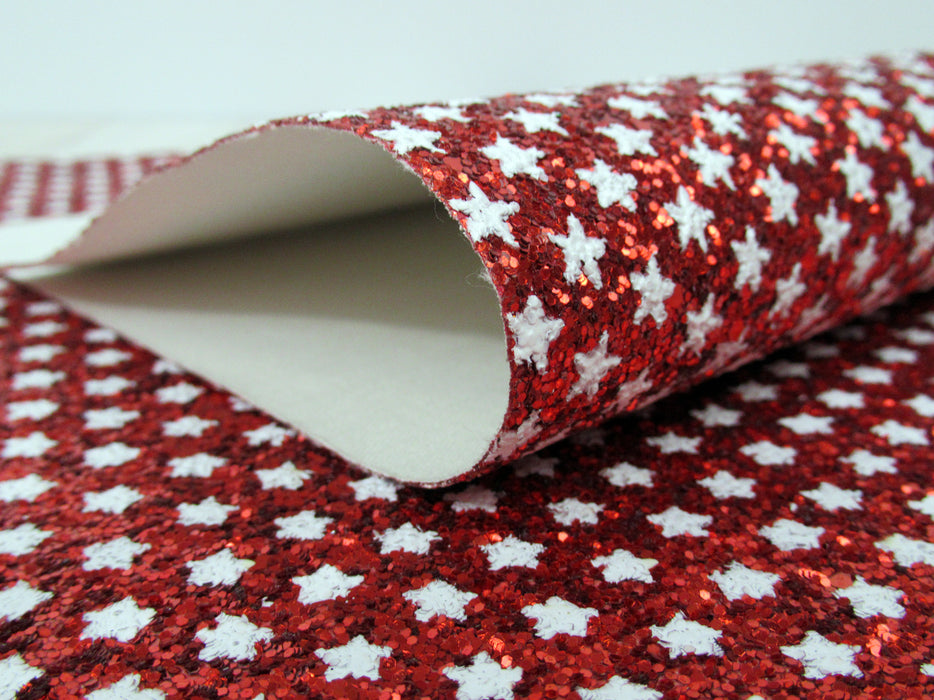 Glitter fabric faux leather sheet