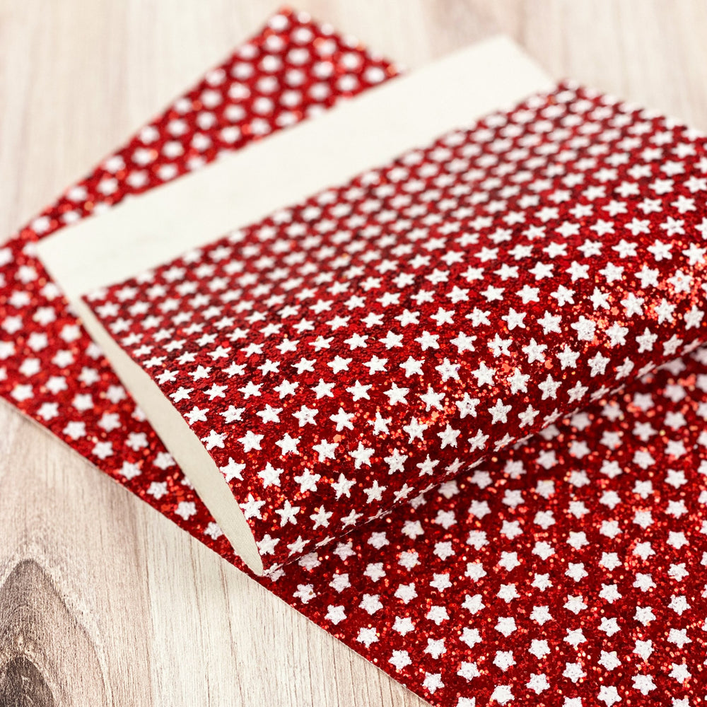 Glitter fabric faux leather sheet
