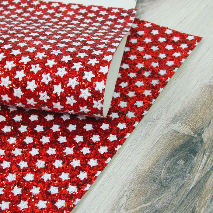 Glitter fabric faux leather sheet