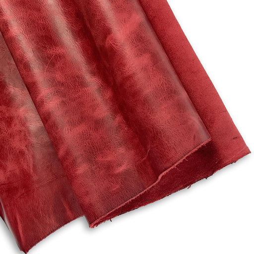 Red Cowhide Leather