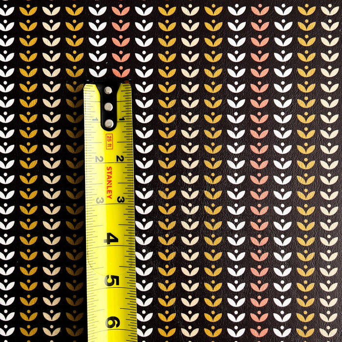 Retro Petal Printed Pattern Sizing