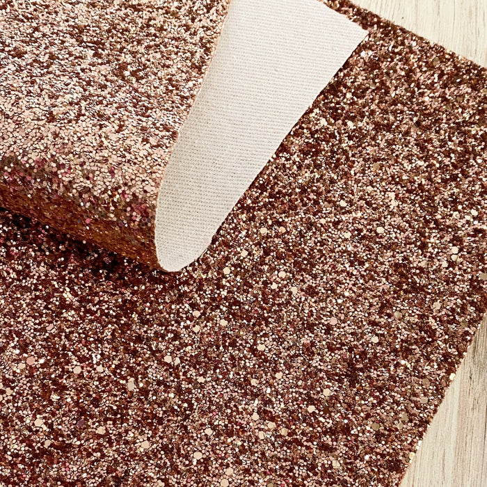 Rose Gold - Glitter Fabric Sheet