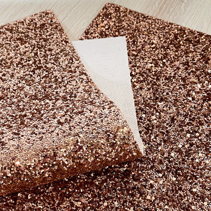 Rose Gold - Glitter Fabric Sheet