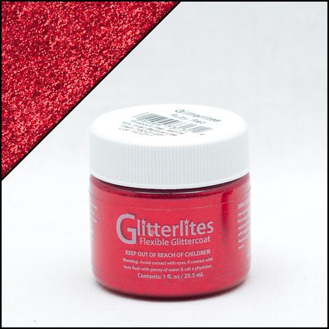 Angelus Glitterlites Paint - Ruby Red