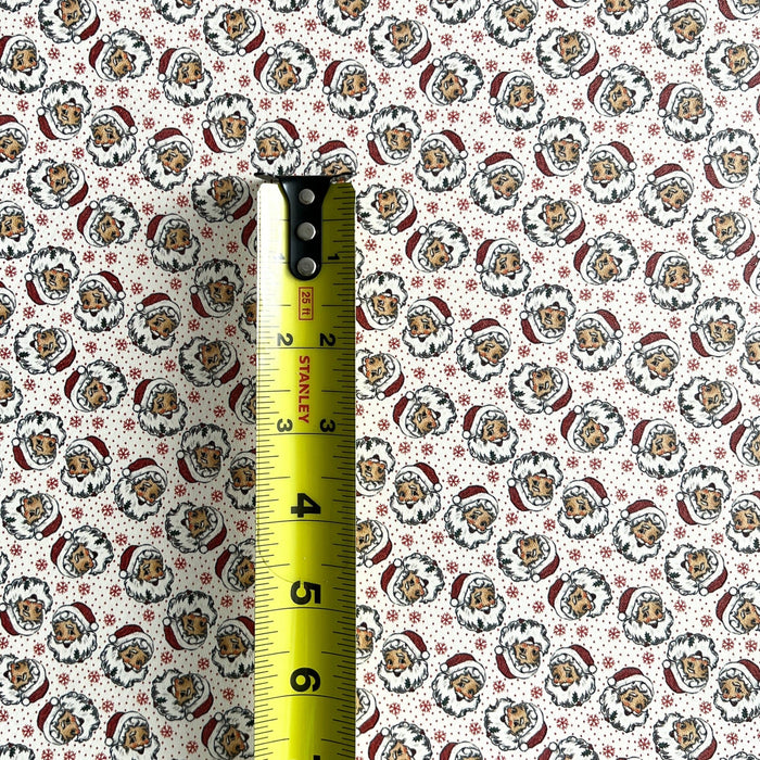 Santa Claus Snowflake Printed Leather