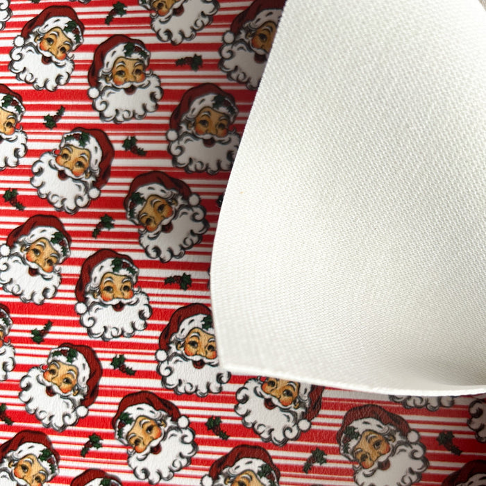 Santa Claus Printed Marine Vinyl Backing