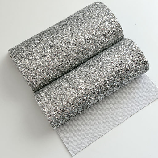 Silver Glitter Fabric