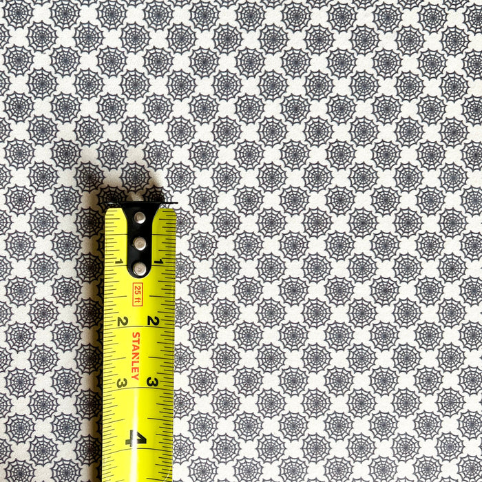 Spider Web Printed Leather