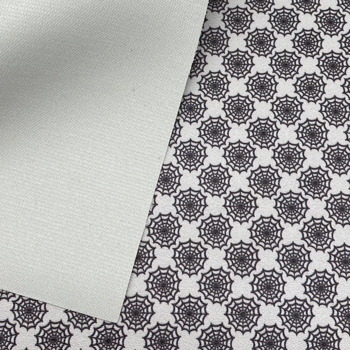 Spiderweb Printed Marine Vinyl Faux Leather