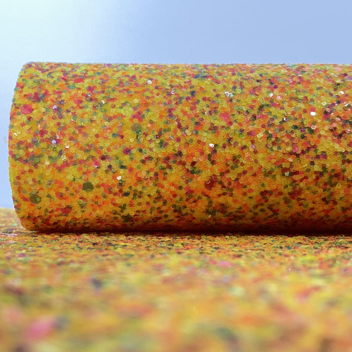 Glitter fabric faux leather sheet