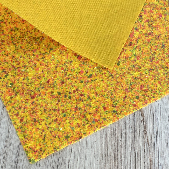 Glitter fabric faux leather sheet