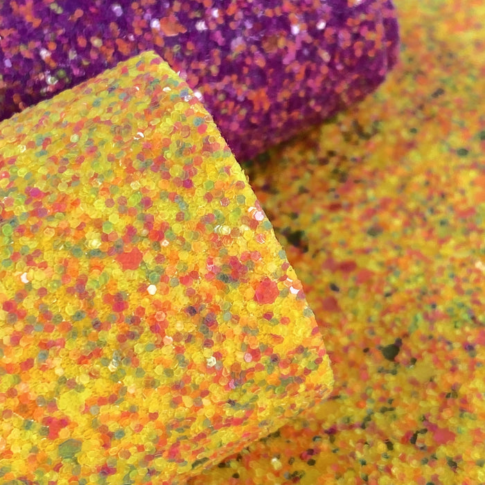 Glitter fabric faux leather sheet