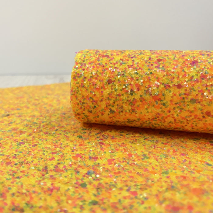 Glitter fabric faux leather sheet
