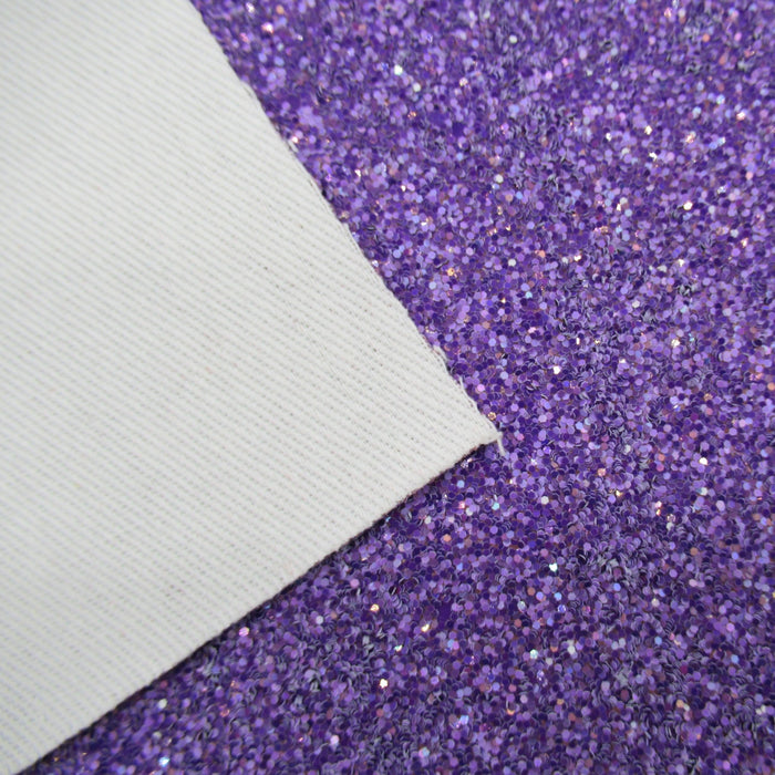 Tropical Sunset Purple - Glitter Faux Leather Sheet
