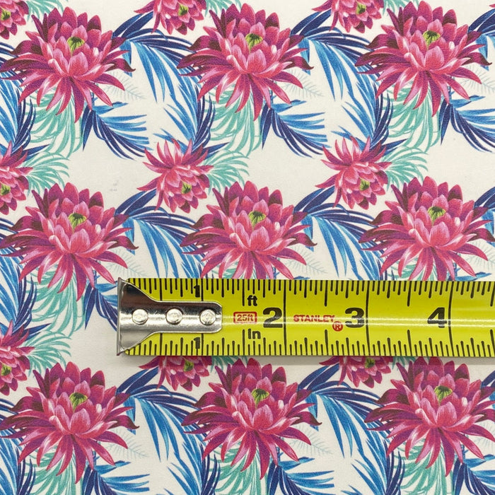 Tropical Urn Plant Printed Leather