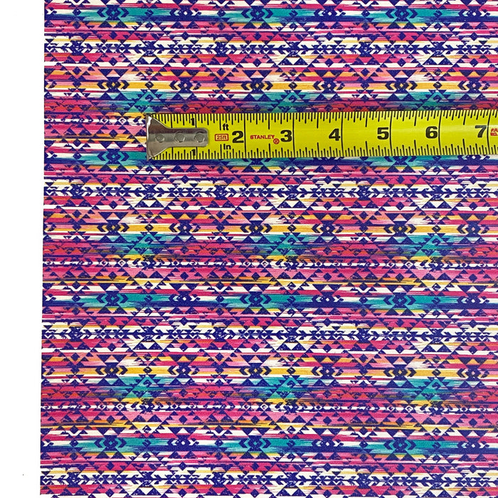 Watercolor Aztec - Printed Leather