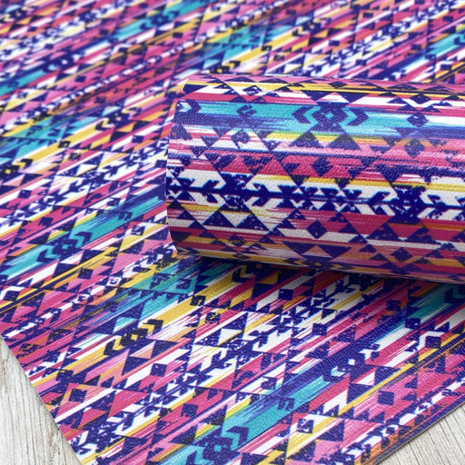 Watercolor Aztec - Printed Marine Vinyl