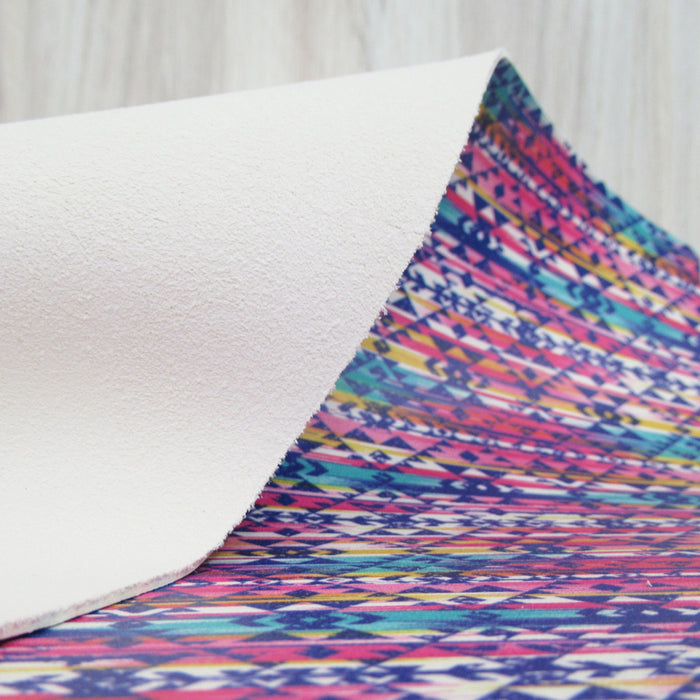 Watercolor Aztec - Printed Leather