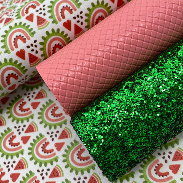 Watermelon Rainbows - Printed Marine Vinyl