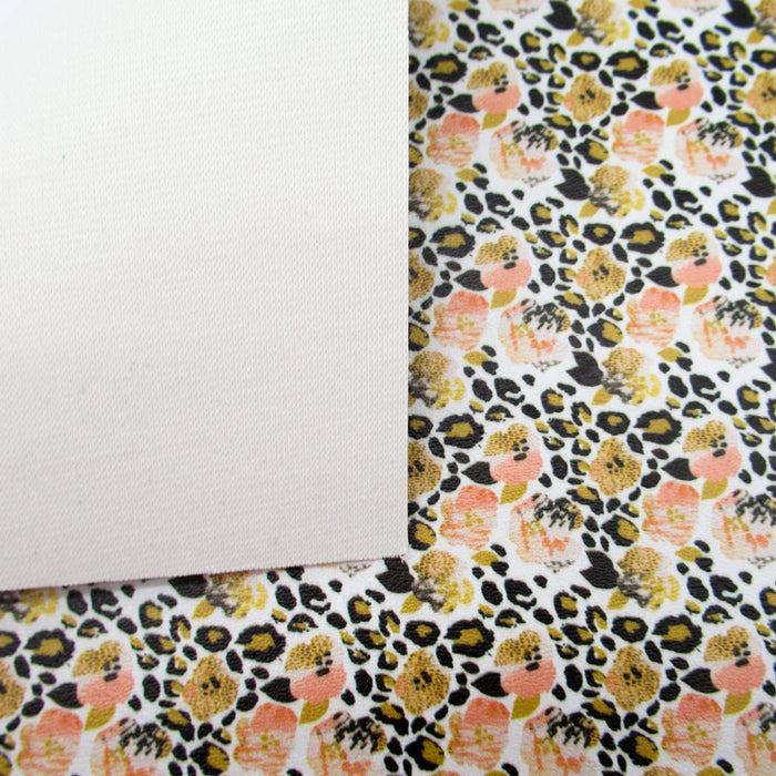 Wild Blossom Printed Marine Vinyl Faux Leather