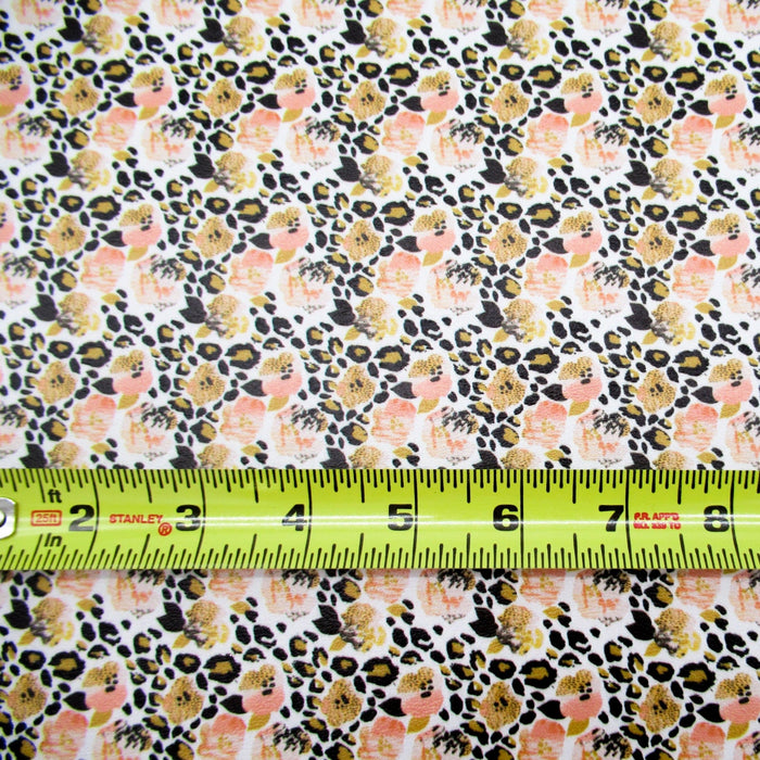 Wild Blossom Printed Marine Vinyl Faux Leather