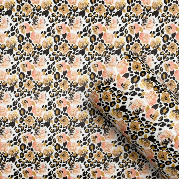 Wild Blossom Printed Marine Vinyl Faux Leather