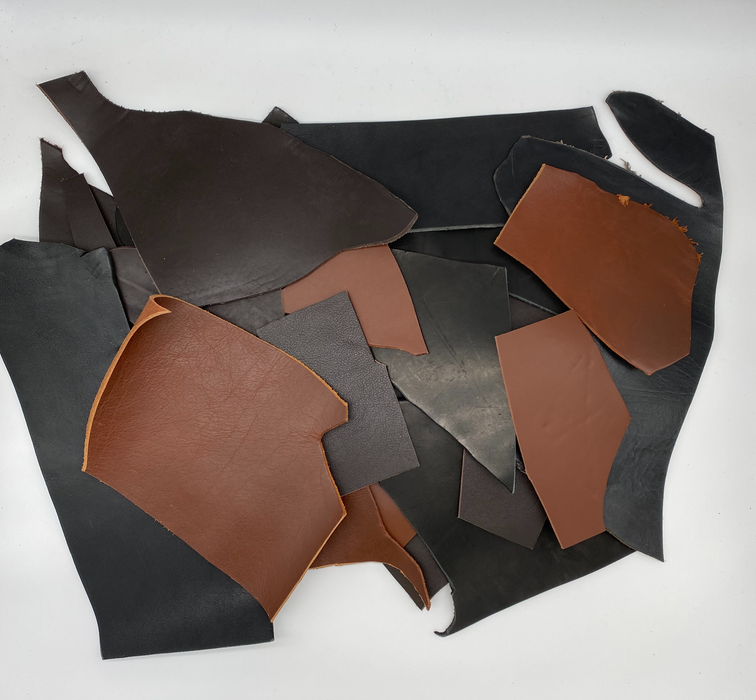 Heavy Weight Veg Tan Leather Scrap - 5lbs