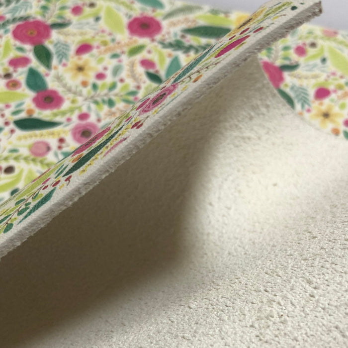 Springtime Floral Printed Leather