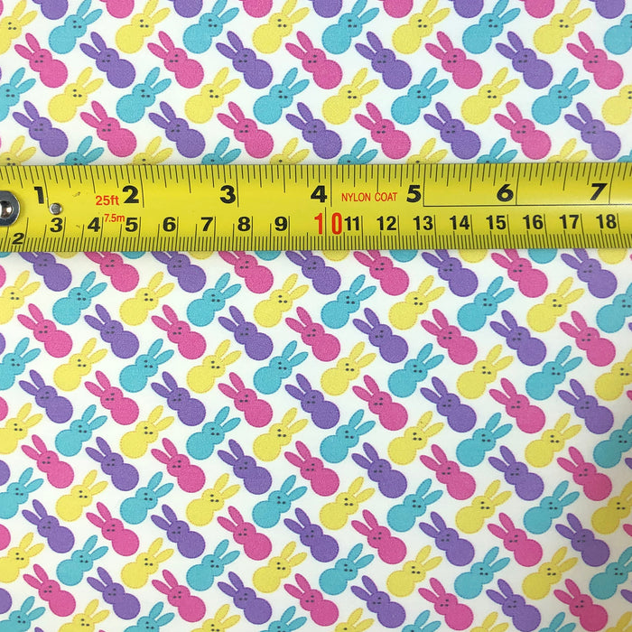 Marshmallow Bunnies Printed Leather