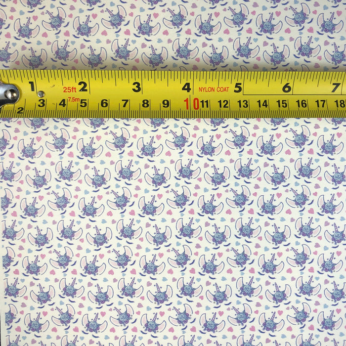 Purple Unicorn Printed Leather