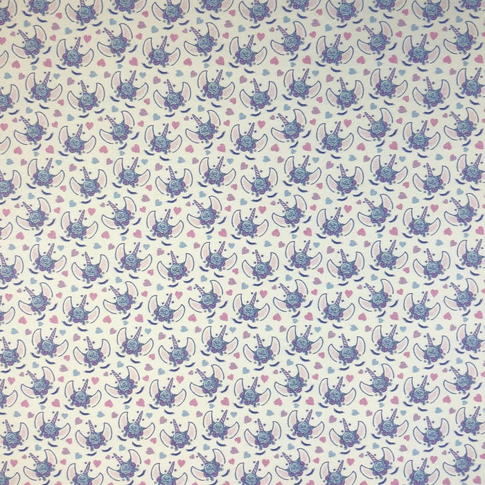 Purple Unicorn Printed Leather