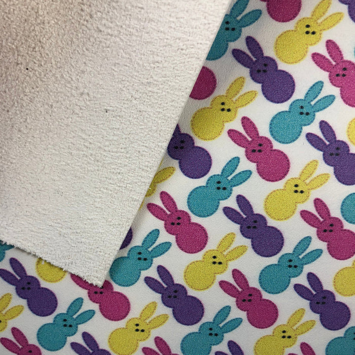 Marshmallow Bunnies Printed Leather