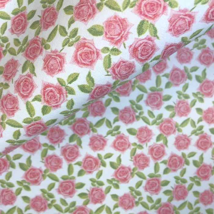 Petite Roses Printed Leather