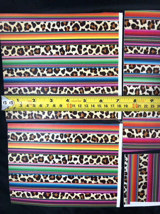 Faux Leather Remnants - Printed Marine Vinyl Faux Leather