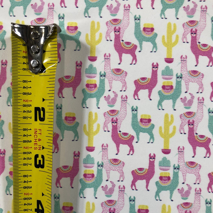 Llama Printed Leather