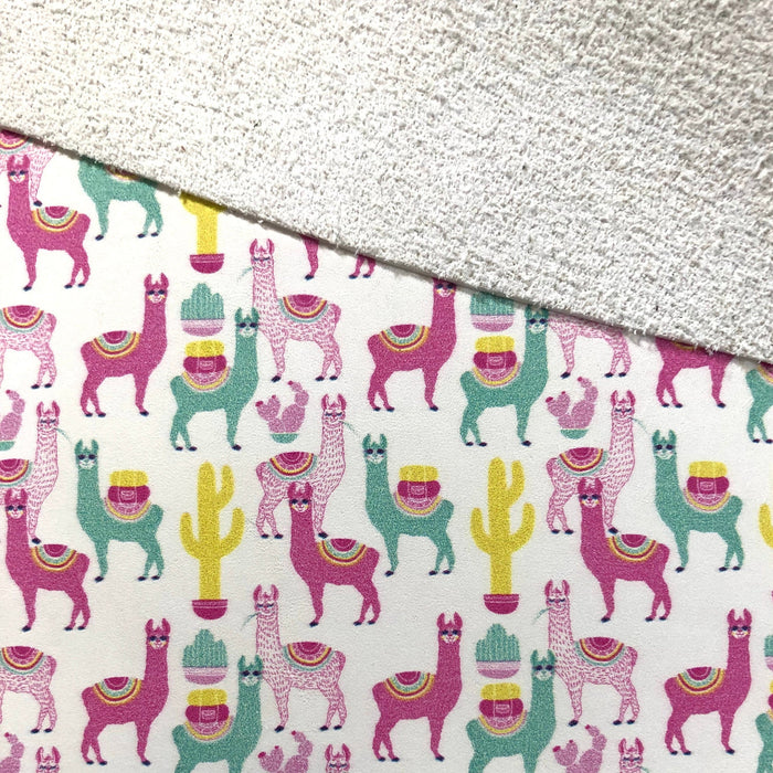 Llama Printed Leather