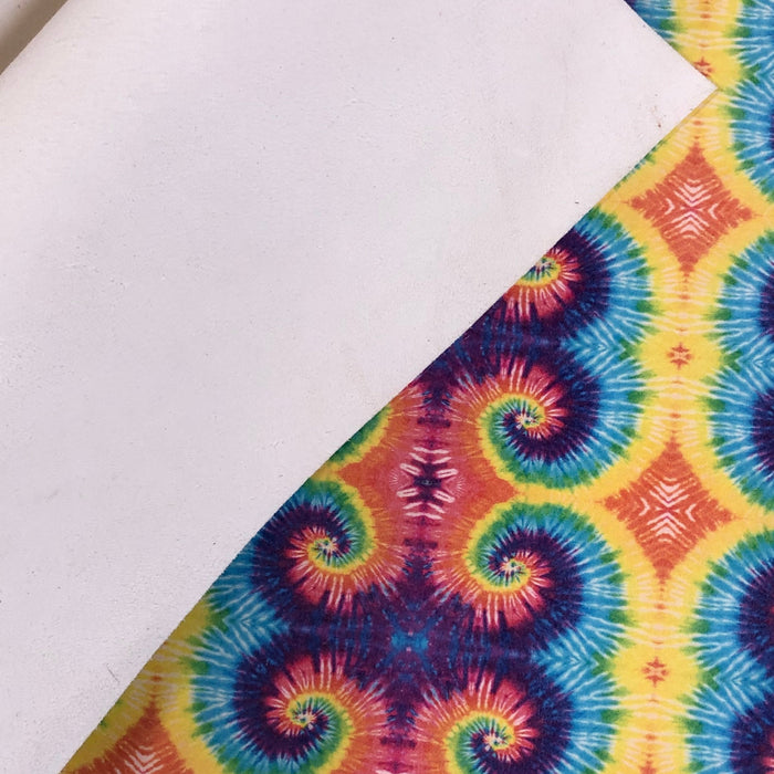 Tie-Dye Printed Leather